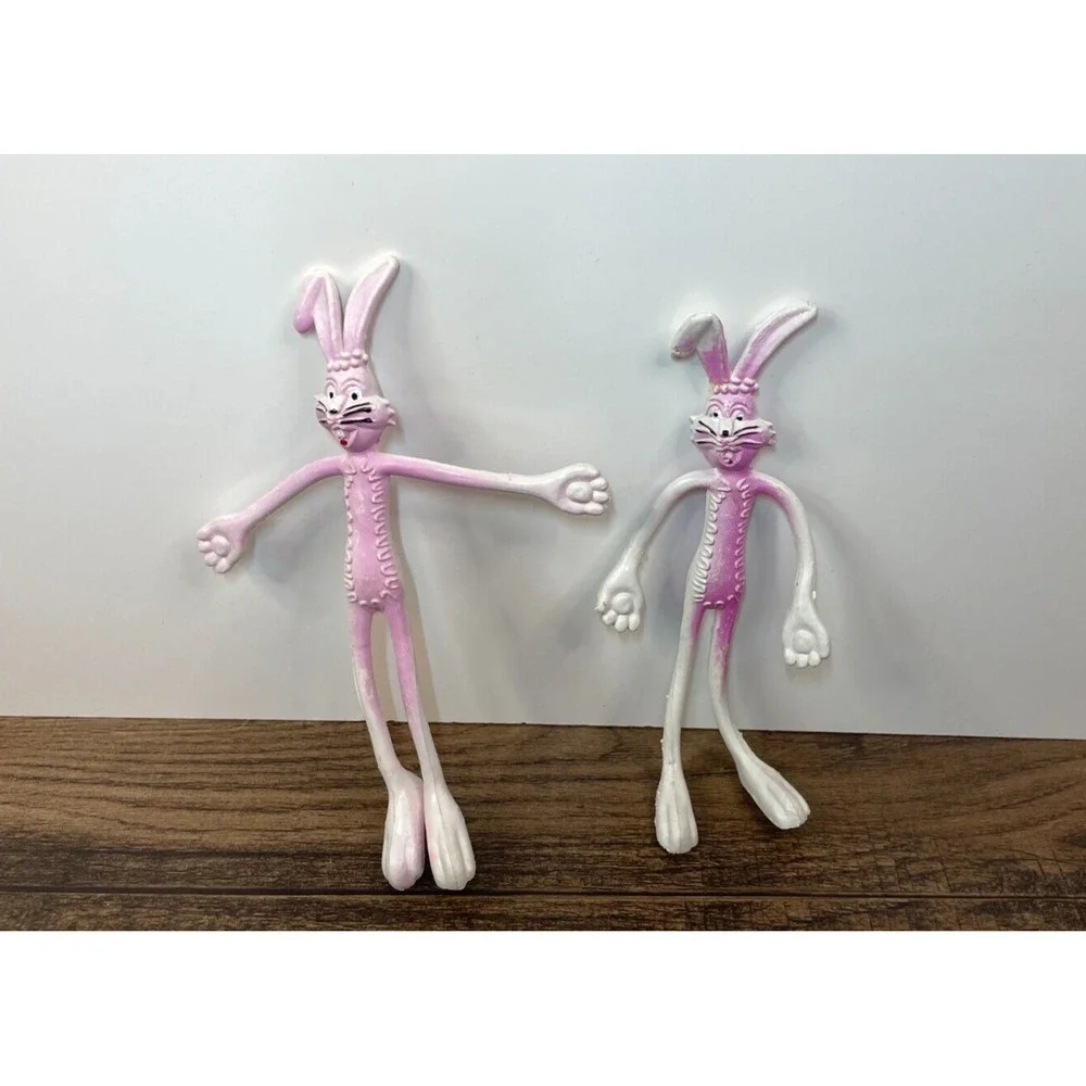 Vintage Lot of 2 Bendable 5.5